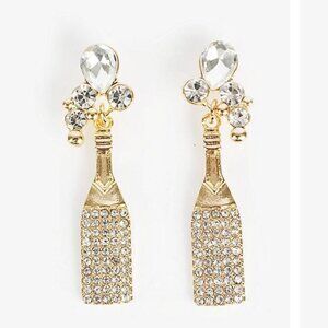 Maurices Champagne Earring Drop Earrings - GREAT FOR NEW YEAR'S EVE